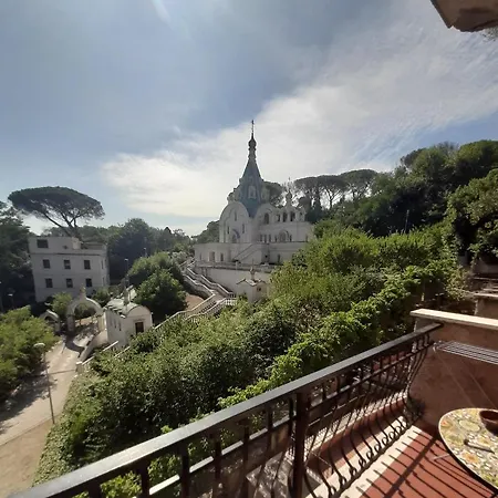 Loft Shabby Chic Con Vista Vicino Al Vaticano روما